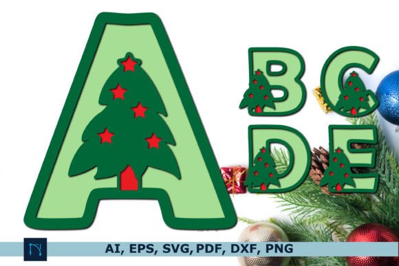3D Christmas Tree Alphabet SVG Bundle: A Creative Holiday Craft Solution