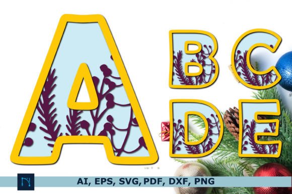 3D Christmas Wildflower Alphabet Bundle: A Creative Resource for Crafters and Designers