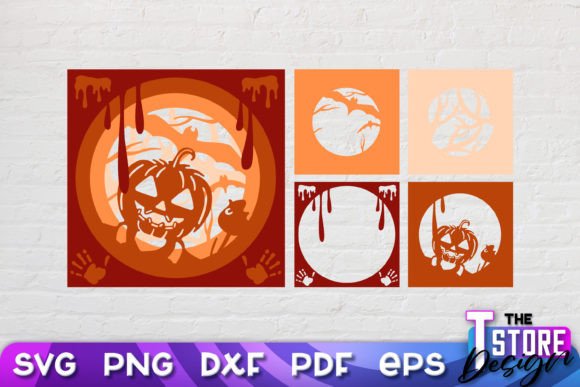 3D Halloween SVG Paper Cut Files SVG