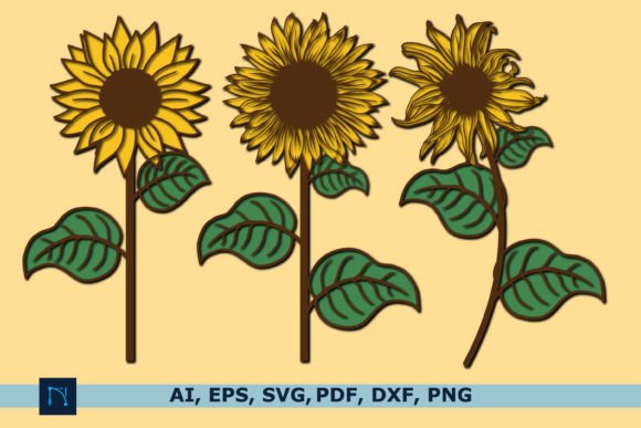 3D Laser Cut Layer Sunflowers SVG Bundle: A Versatile Craft Resource