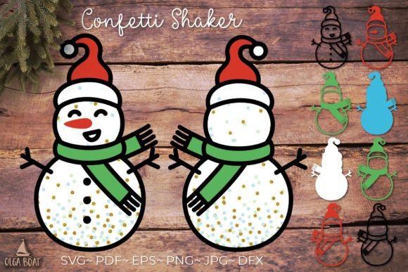 3D Snowman Layered Confetti Shaker: A Festive Craft Staple