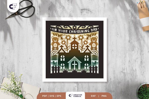 Baby Christening 3D Shadow Box: A Creative and Meaningful Craft Project
