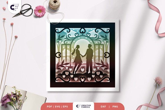 Beautiful Dancing Couple 3D Shadow Box: A Creative and Romantic Craft Project