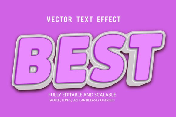 Best 3d Editable Text Effect Vector