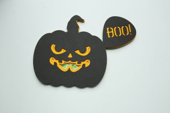 Boo Pumpkin Layered Design