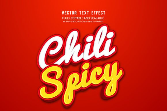 Chili Spicy 3D Editable Text Effect