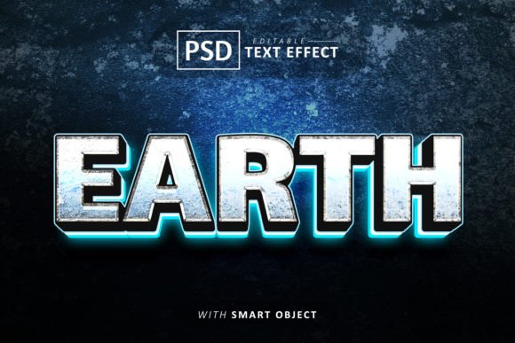 Earth 3D Text Effect Editable: A Versatile Design Tool for Creatives