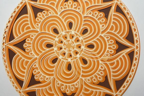 Flower Mandala Layered Design: A Creative Craft for Art Enthusiasts