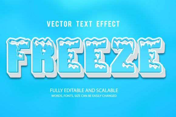 Freeze Editable Text Effect Vector 3D: A Game-Changer for Digital Designers