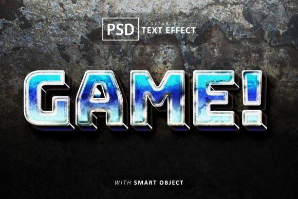 Game 3d Text Effect Editable