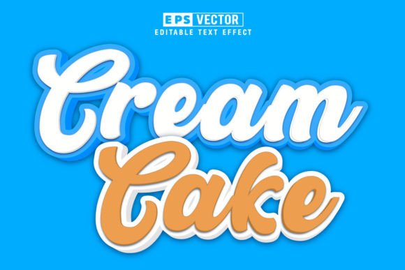 Mastering Creativity: The Power of Cream Cake 3D Editable Text Effect Vector in Modern Design