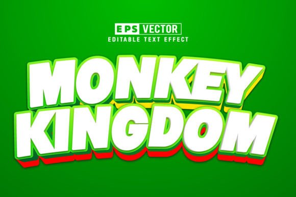 Monkey Kingdom 3D Editable Text Effect: A Creative Tool for Modern Designers