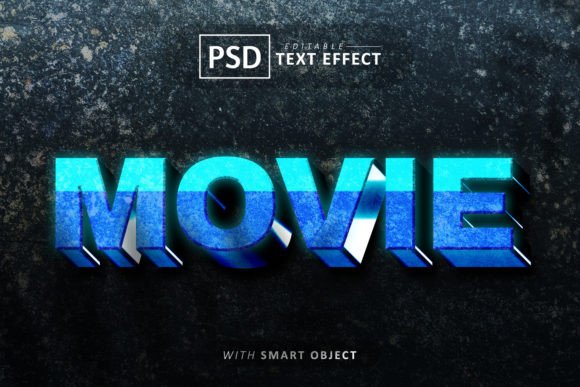 Movie 3d Text Effect Editable