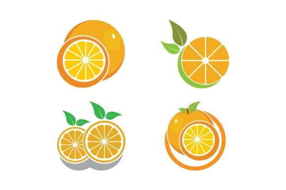 Orange Logo Design Vector Design