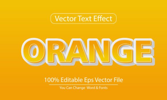 Orange Text Effect Design: A Bold Choice for Modern Creatives
