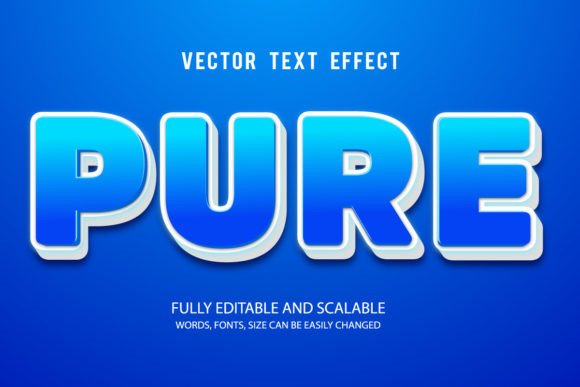 Pure Editable Text Effect Vector 3d: A Versatile Tool for Designers
