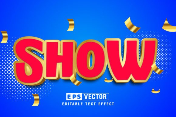 Show 3d Editable Text Effect Vector: A Strategic Tool for Creative and Professional Excellence